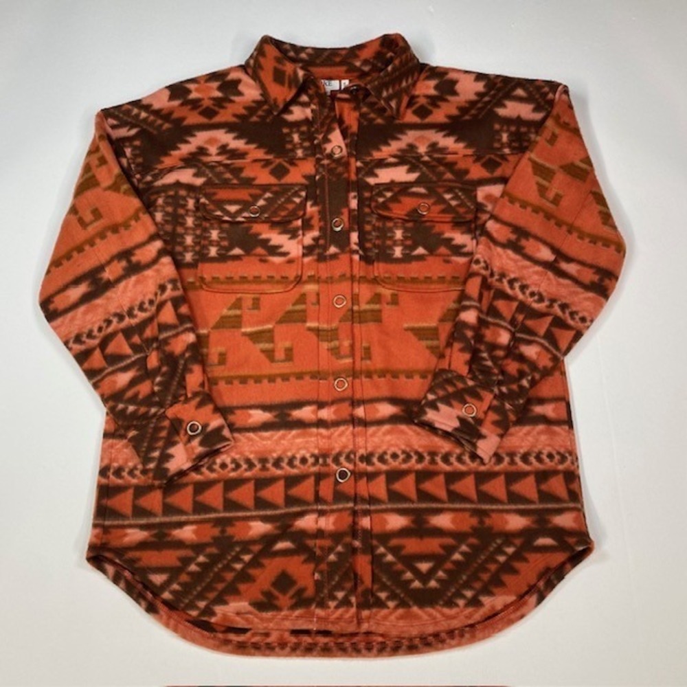 BKE Boyfriend‎ Button Down Aztec Print Shirt - Womens Medium - Western